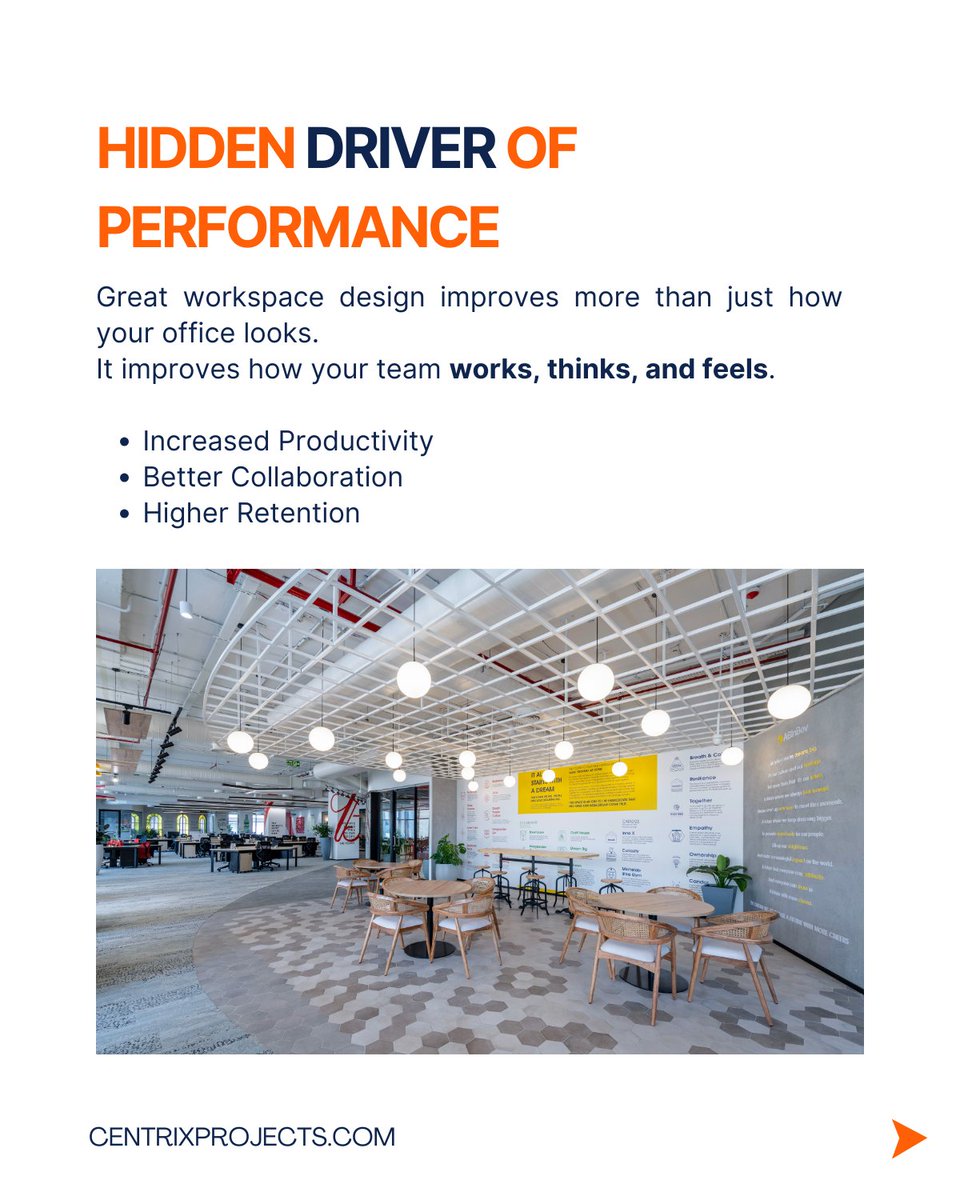 Centrix_Spaces's tweet image. 𝗪𝗼𝗿𝗸𝘀𝗽𝗮𝗰𝗲 𝗱𝗲𝘀𝗶𝗴𝗻 𝗶𝘀𝗻’𝘁 𝗷𝘂𝘀𝘁 𝗮𝗯𝗼𝘂𝘁 𝗺𝗮𝗸𝗶𝗻𝗴 𝗮 𝗽𝗹𝗮𝗰𝗲 𝗹𝗼𝗼𝗸 𝗴𝗼𝗼𝗱. 𝗜𝘁𝘀 𝗮𝗯𝗼𝘂𝘁 𝗺𝗮𝗸𝗶𝗻𝗴 𝗶𝘁 𝘄𝗼𝗿𝗸 𝗯𝗲𝘁𝘁𝗲𝗿.

#CentrixInteriors #WorkspaceStrategy #DesignWithPurpose #WorkplaceDesign #OfficeProductivity #ModernOfficeDesign