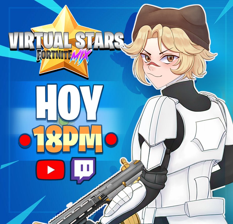 PaimaModels's tweet photo. 🔴¡TORNEO VIRTUAL STARS!🔴
El 3/5 a las 18PM hora 🇦🇷 se viene un torneo de squads de Vtubers en Fortnite Mix 🔫🌟@AlexVtuber
Espero hacer amiguitos y conocer gente nueva
Nos vemos en directo!⬇️
#VtuberES #Vtuber #VTuberUprising #Vtubers #VirtualStars #VirtualStarsFM #VSFM https://t.co/h1M0jmTwk0