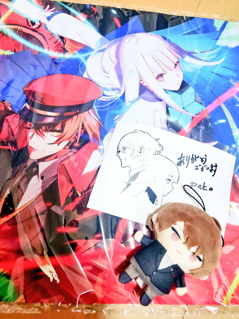 pako先生の双龍会プレイマット届いた〜！！！！！！！！ イラストも