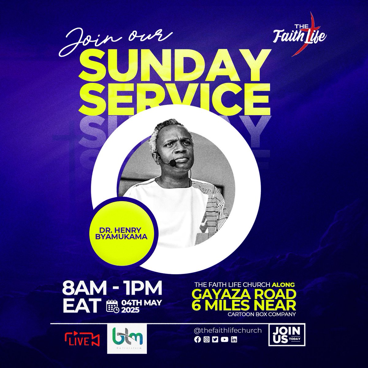The Faith Life Ministries (@faithlifemin_ug) on Twitter photo Time in the presence of the Lord is all you need to rejuvenate your spirit, soul and mind!
Hello family, Join us tomorrow for our Sunday Service with <a href="/hbyamukama75/">Byamukama Henry</a>.
Service starts at 8am!
๐: Gayaza Road, 6Miles stage. Time in the presence of the Lord is all you need to rejuvenate your spirit, soul and mind!
Hello family, Join us tomorrow for our Sunday Service with <a href="/hbyamukama75/">Byamukama Henry</a>.
Service starts at 8am!
๐: Gayaza Road, 6Miles stage.