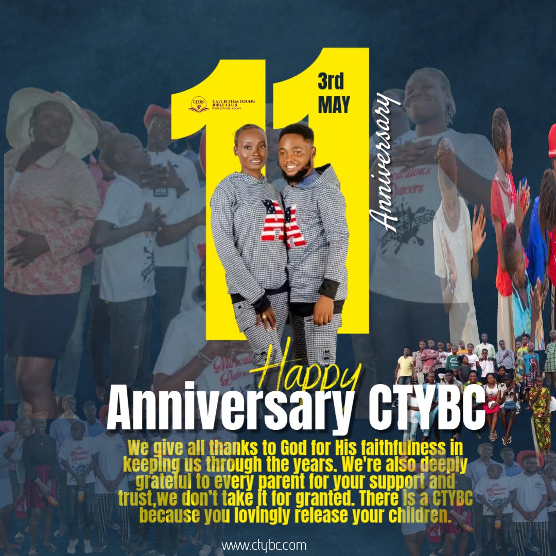 11 Years of Grace

Eleven years ago, I survived a deadly accident. On that hospital bed, I had an encounter that changed my life. God gave me the honour of raising tomorrow’s generals for His kingdom.

Not one outreach cancelled in 11 years. ctybc.com/celebrating-11…