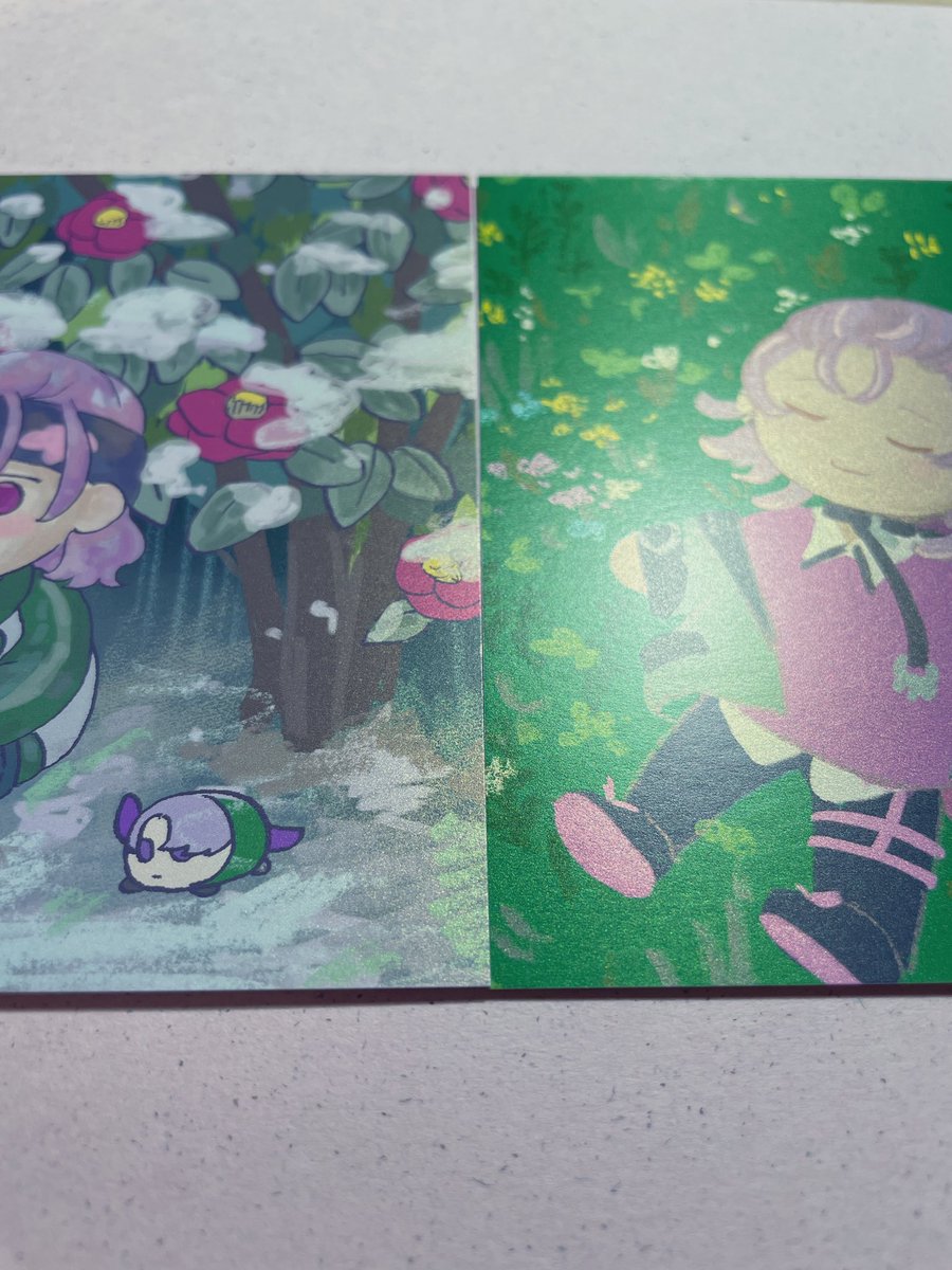 無配のポストカードとどいてた！

写真だとわかりにくいけど、ゴールドのパール調の紙でめちゃくちゃ可愛く刷っていただいたので、これだけでも持っていってください...🐶

5/4 東7 S 70a でおまちしてます