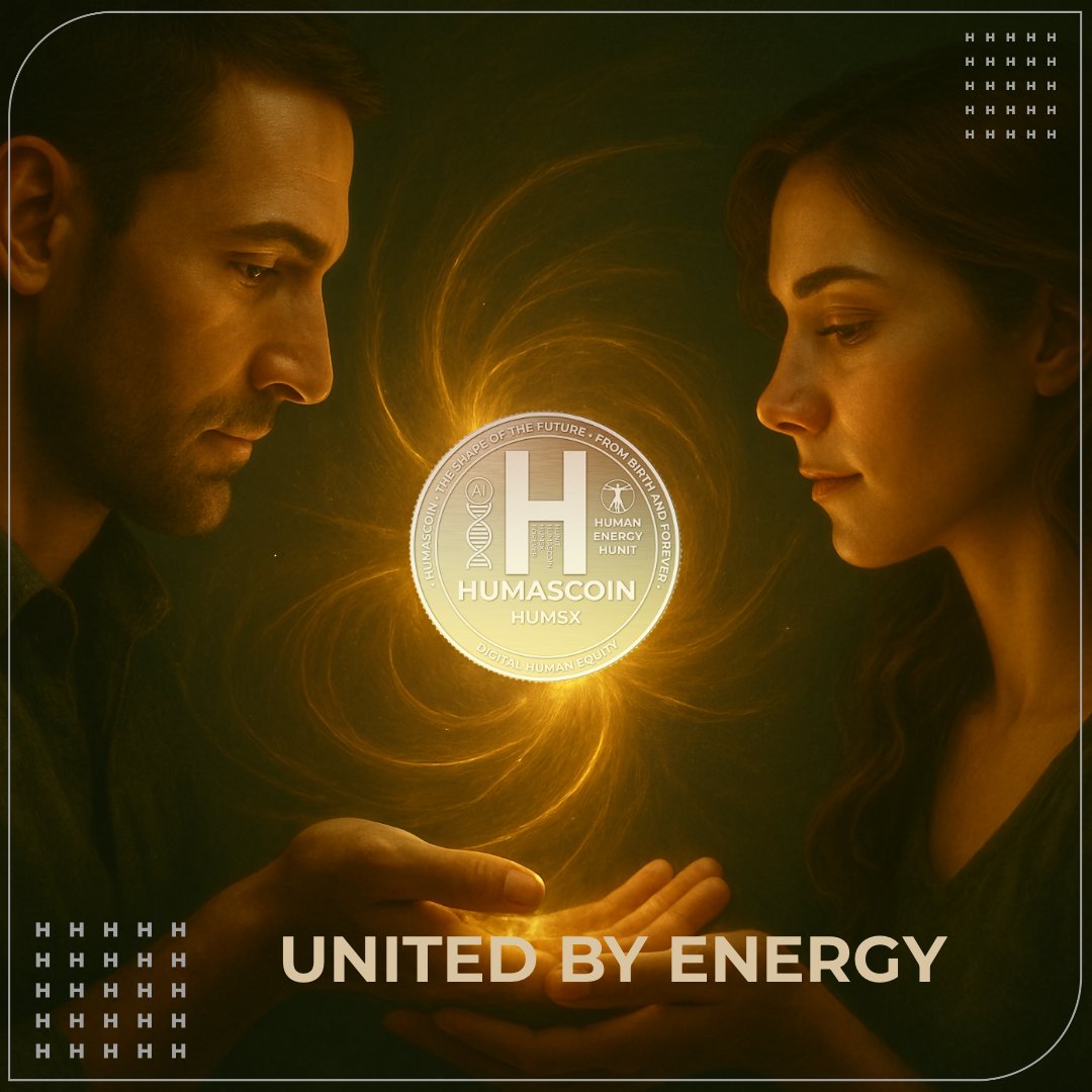 HUChainNetwork's tweet photo. YOUR ENERGY. YOUR VALUE.
HUMAScoin unites human forces — masculine and feminine.
What you give to life now gains form.
Not a number — a legacy.
🌐 https://t.co/AJb7o9Y8gL
#HUMAScoin #HumanEnergy #HUMASSystem #HUNIT #Legacy https://t.co/EXu9XiX4mT
