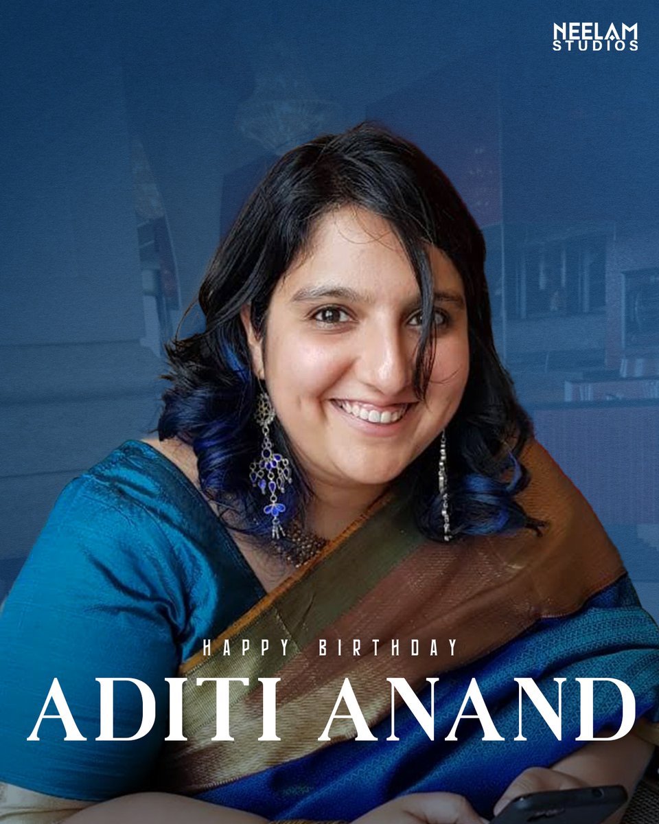 Neelam Studios (@neelamstudios_) on Twitter photo Wishing a very happy birthday to our talented and inspiring leader <a href="/Tisaditi/">Aditi Anand</a> ✨
Here's to another year of chasing your dreams and making them a reality💫
#HBDAditiAnand Wishing a very happy birthday to our talented and inspiring leader <a href="/Tisaditi/">Aditi Anand</a> ✨
Here's to another year of chasing your dreams and making them a reality💫
#HBDAditiAnand