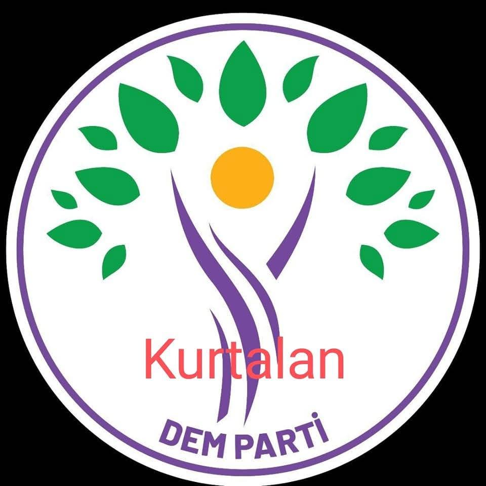 Değerli Halkımız 

Barış ve demokratik toplum kongresi şiarıyla 04  Mayıs 2025 Pazar günü saat 10.00 da yapacağımız Dem Parti Kurtalan 2 olağan kongresine bütün halkımız davetlidir 

Yer: Kurtalan Dem parti ilçe binası toplantı salonu