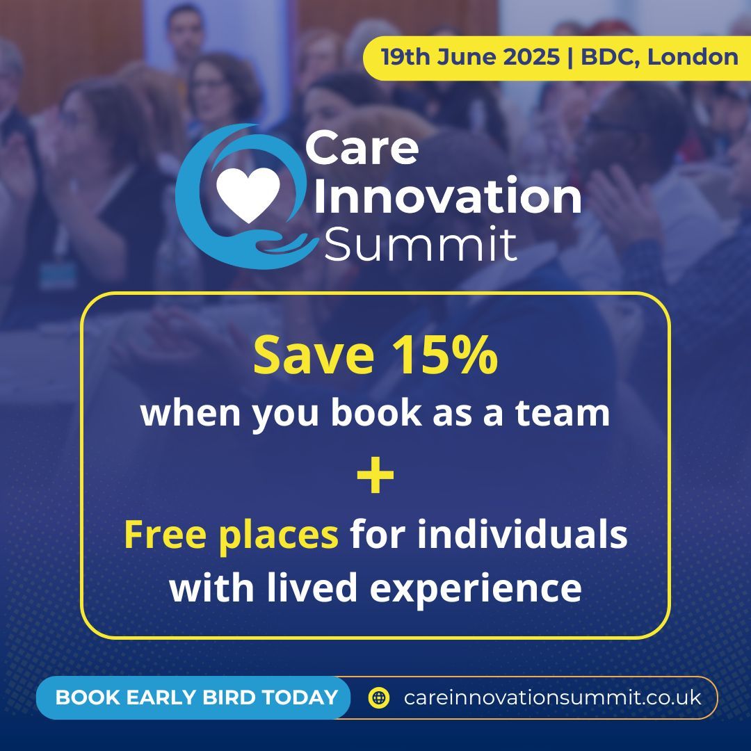 The first-ever Care Innovation Summit takes place in London this June, bringing together leading experts and professionals from across three streams of care.

To book and find more details, visit here: bit.ly/42AMf1E