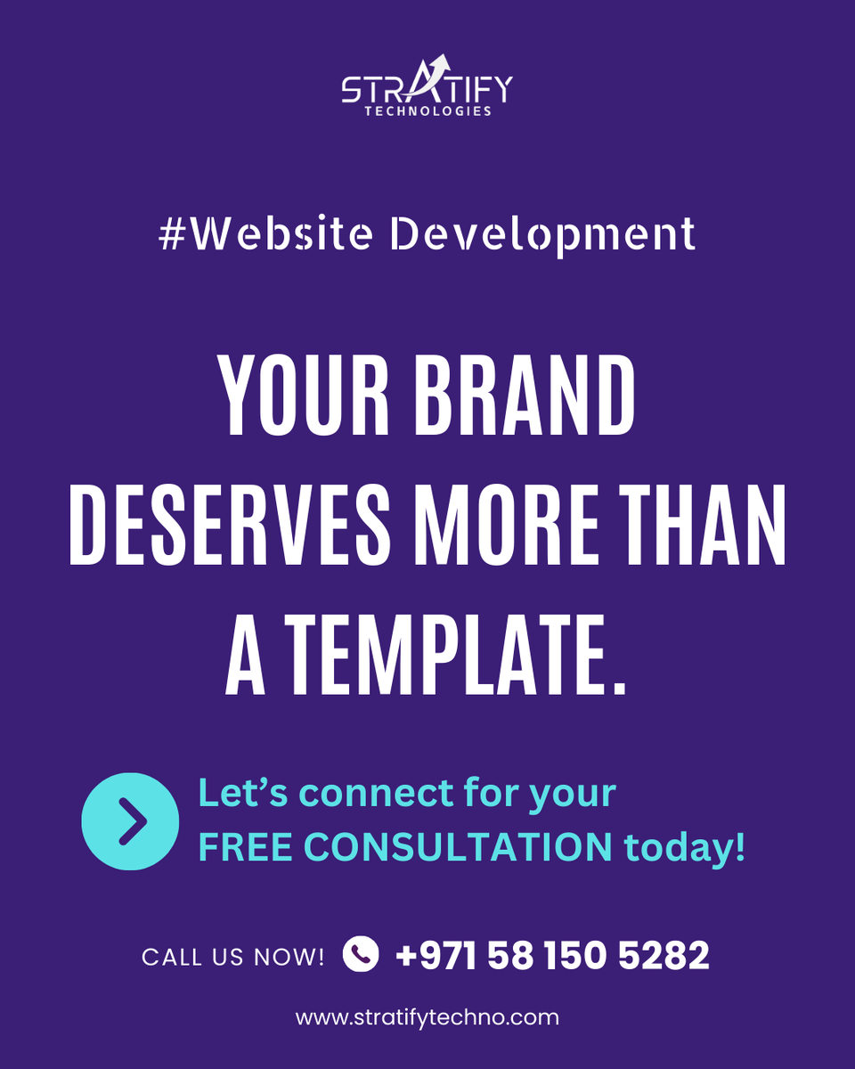 stratifytechno's tweet photo. You didn’t start your brand to blend in.

💡 At Stratify Technologies, we ditch the templates and design digital experiences that are as original as your vision.

⚙️ Let’s create the future of your brand.

#StratifyTechnologies #webdevelopmentservices #WebsiteDesign #UXUIDesign https://t.co/L6RN8u9kQ2