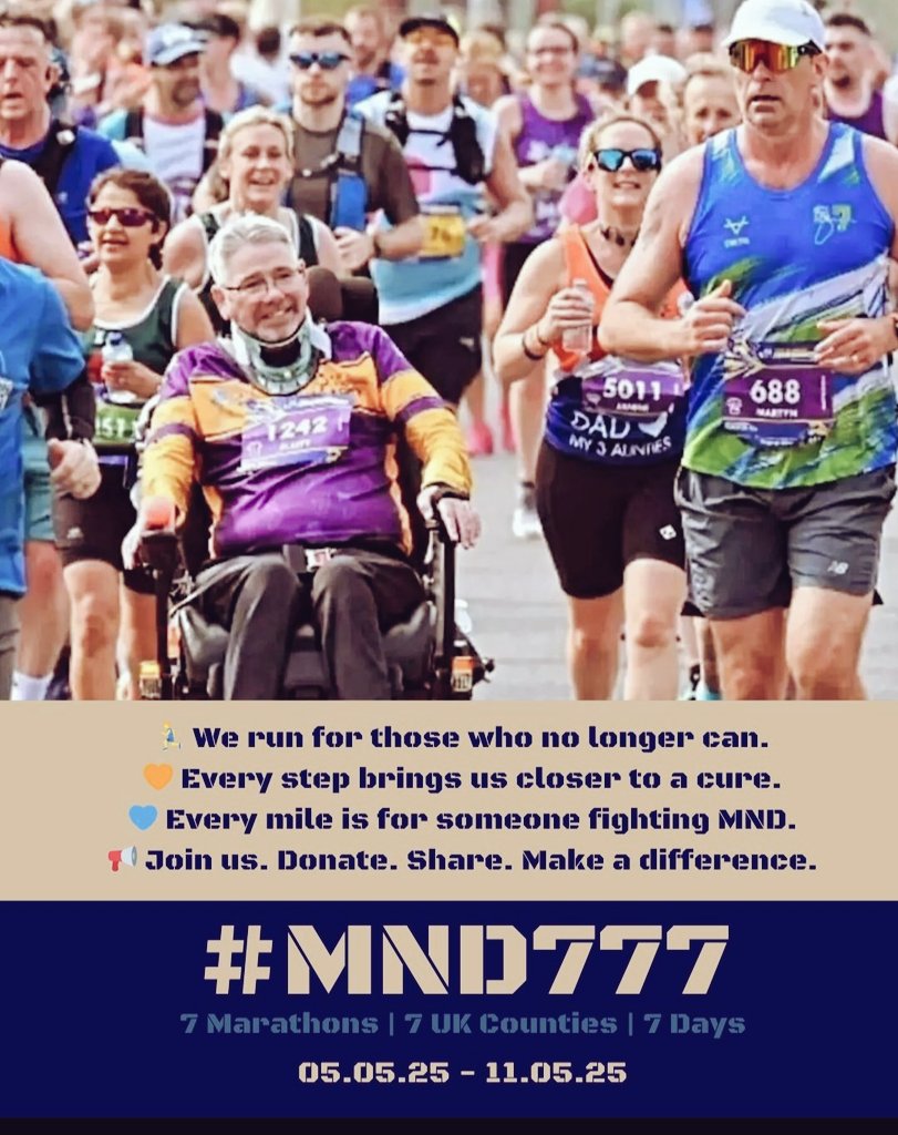 Martyn Clarke (@clarkemartyn1) on Twitter photo Monday May 5th..
Showtime!
7 marathons
7 days
7 🇬🇧 Counties
All roads lead to Leeds to the 7th Marathon with my mate Flatty <a href="/IanFlattTDM/">Ian Flatt</a>
<a href="/MND777challenge/">MND 777</a>
<a href="/Claire_journo/">Claire Hannah</a> <a href="/GranadaReports/">ITV Granada Reports</a>
<a href="/BBCNWT/">BBC North West</a> <a href="/WigToday/">WiganToday</a>
<a href="/WiganWarriorsRL/">Wigan Warriors 🍒⚪️</a>
<a href="/AgamJung/">Agam Jung</a>
<a href="/DebMNDBellator/">Debbie Whitehouse</a> <a href="/MetroMayorSteve/">Steve Rotheram</a> Monday May 5th..
Showtime!
7 marathons
7 days
7 🇬🇧 Counties
All roads lead to Leeds to the 7th Marathon with my mate Flatty <a href="/IanFlattTDM/">Ian Flatt</a>
<a href="/MND777challenge/">MND 777</a>
<a href="/Claire_journo/">Claire Hannah</a> <a href="/GranadaReports/">ITV Granada Reports</a>
<a href="/BBCNWT/">BBC North West</a> <a href="/WigToday/">WiganToday</a>
<a href="/WiganWarriorsRL/">Wigan Warriors 🍒⚪️</a>
<a href="/AgamJung/">Agam Jung</a>
<a href="/DebMNDBellator/">Debbie Whitehouse</a> <a href="/MetroMayorSteve/">Steve Rotheram</a>