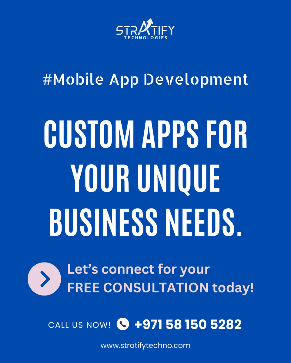 stratifytechno's tweet image. One-size-fits-all doesn’t fit your business.

Stratify Technologies builds custom apps tailored to your exact needs — fast, flexible, and built to grow with you.

📲 Let’s turn your idea into impact.

#StratifyTechnologies #StartupApps #CustomAppDev #AppDevelopment #BusinessApps