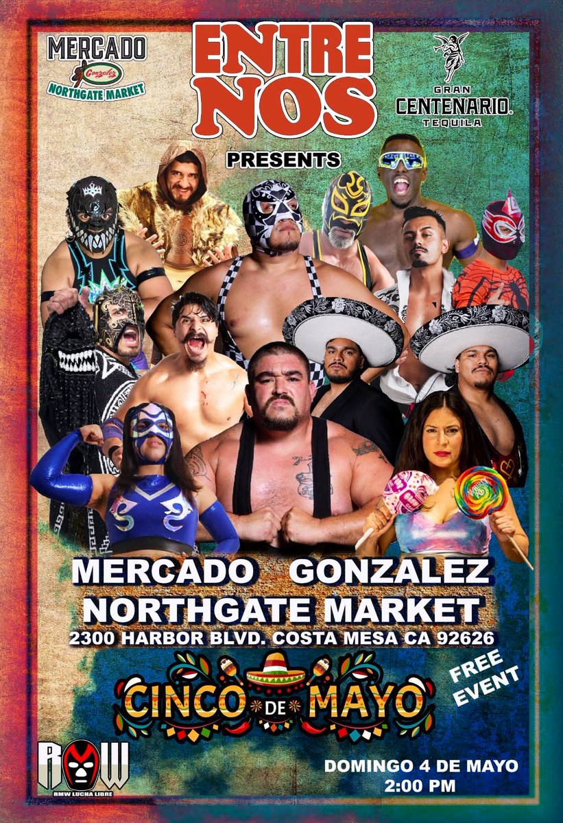 🚨🔥FREE SHOW ALERT🔥🚨

This Sunday in Costa Mesa!!!
Show starts at 2pm

Be there early. Last time RMW came to Northgate Market we had to turn people away!