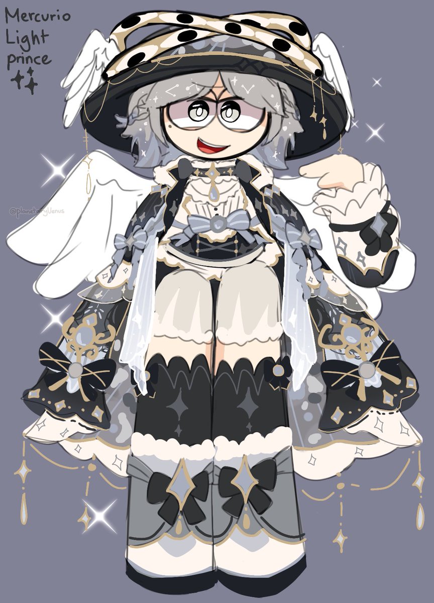 PlanetaryVenus's tweet image. My Planet ocs (organized)
Mercurio (Mercury) / Ventrice (Venus)