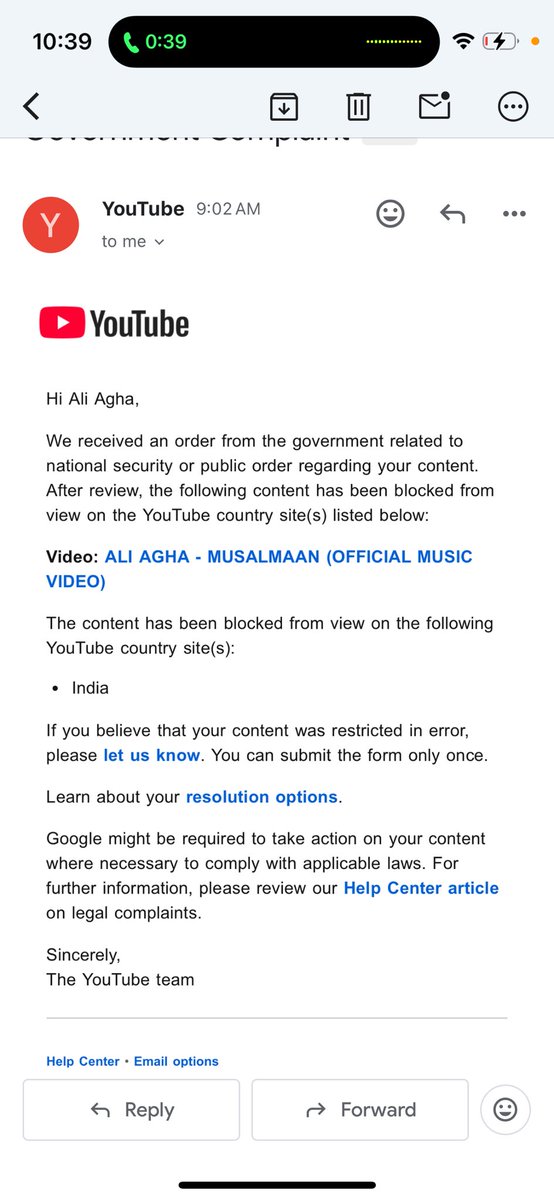 Ali_Agha313's tweet photo. Welcome to DICTATORSHIP where minorities cannot express. “MUSALMAAN SONG” removed from Youtube

@dhruv_rathee @ravishndtv @TheDeshBhakt  @therantinggola were all right.

#dictatorship #musalmaan #unity #muslims #bulldozer #india #tanashah https://t.co/ueucy8wSCi