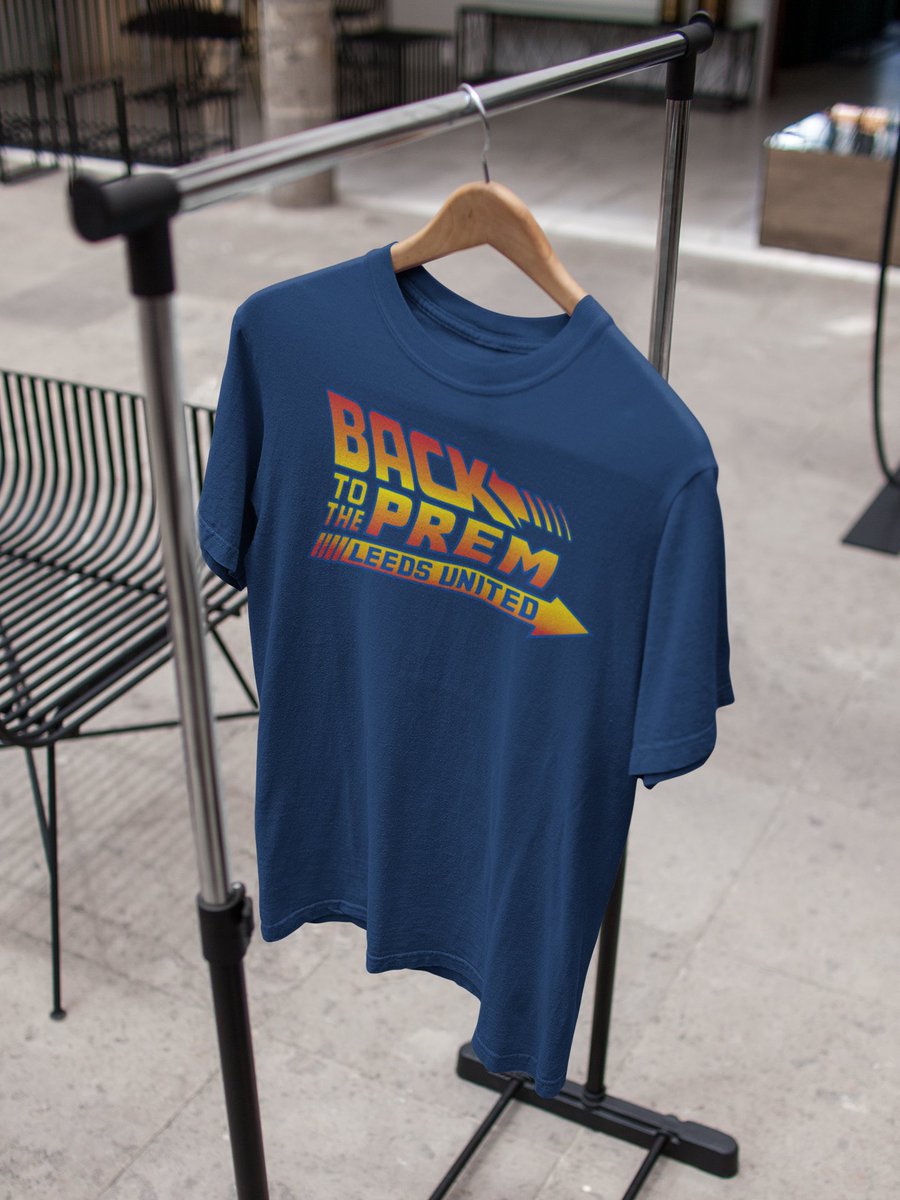 FOREVERLEEDSMOT's tweet photo. 🚨 Final Matchday Comp of the Season 🚨

Win a special edition ‘Back to the Prem’ T-shirt 😎🥳

Available in men &amp; women’s plus choice of 3 colours! 

- Follow &amp; Retweet
- Tag a Leeds fan

Comp closes at 3pm today. 

Good luck🤞 #lufc #alaw #mot https://t.co/eg4QgEXKIU