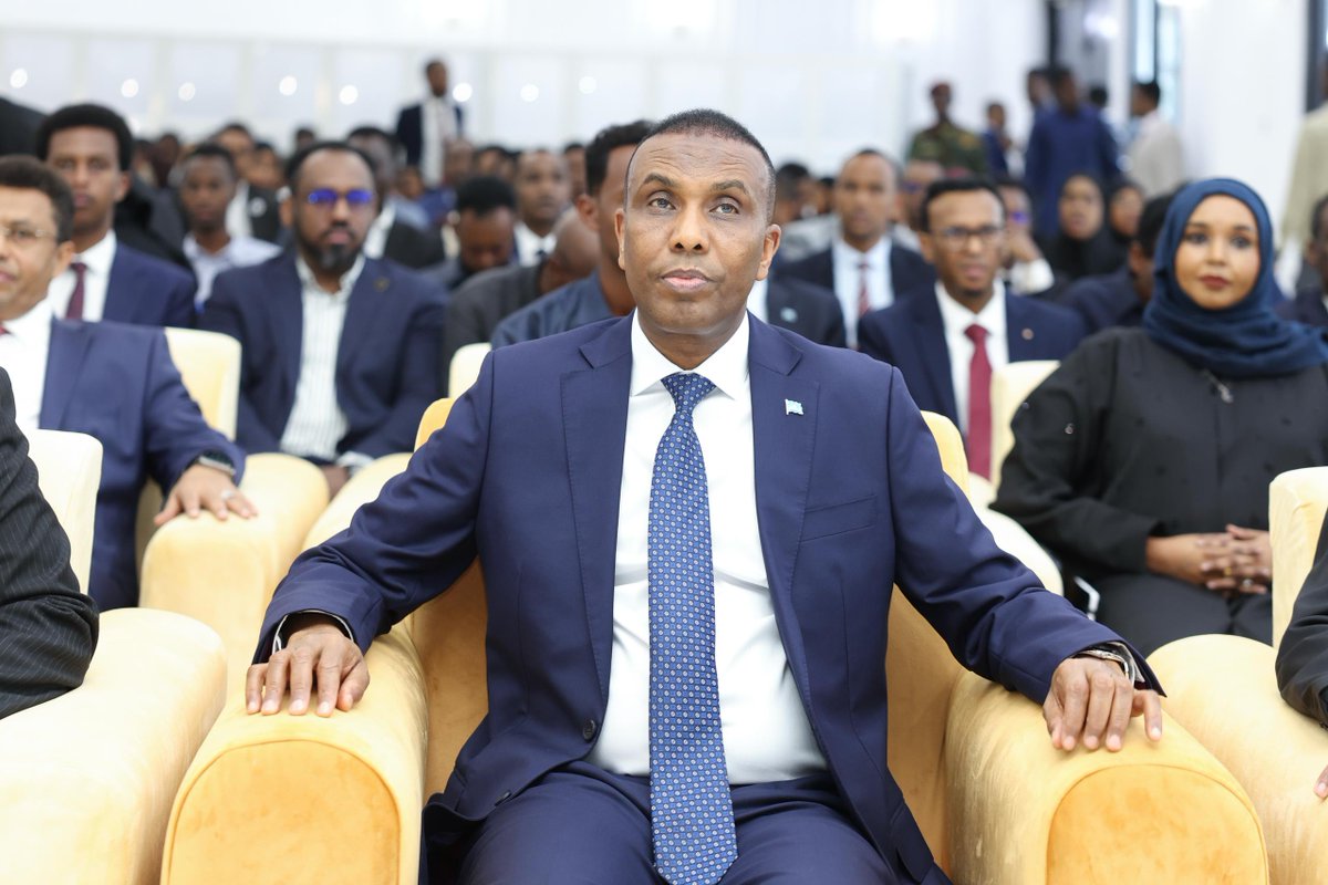 OPM Somalia 🇸🇴 (@somalipm) on Twitter photo This morning, H.E. Prime Minister <a href="/HamzaAbdiBarre/">Hamza Abdi Barre</a> presided over the handover ceremony at the Ministry of Foreign Affairs and International Cooperation, where the newly appointed Minister, H.E. <a href="/AbdisalamDhaay/">Abdisalam Ali</a>, officially assumed office from his predecessor, H.E. <a href="/AhmedMoFiqi/">Hon. Ahmed FIQI</a>. This morning, H.E. Prime Minister <a href="/HamzaAbdiBarre/">Hamza Abdi Barre</a> presided over the handover ceremony at the Ministry of Foreign Affairs and International Cooperation, where the newly appointed Minister, H.E. <a href="/AbdisalamDhaay/">Abdisalam Ali</a>, officially assumed office from his predecessor, H.E. <a href="/AhmedMoFiqi/">Hon. Ahmed FIQI</a>.