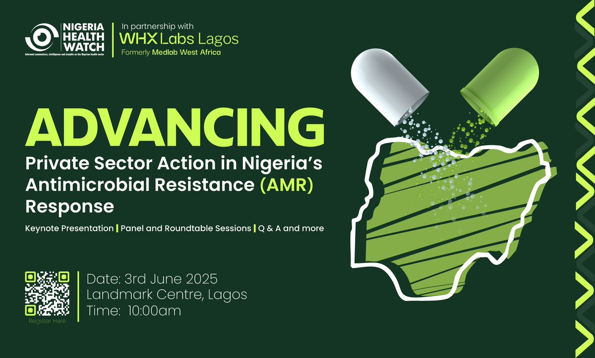Antimicrobial resistance (AMR) is a mounting threat to global health security. In Nigeria, the challenge is especially complex and demands urgent, collective action.

As the country prepares to host the 5th Global High-Level Ministerial Conference on AMR in 2026, join us at