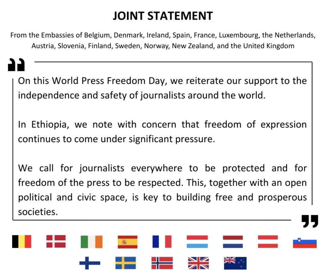 Declaración conjunta en el #DiaMundialLibertadPrensa #WorldPressFreedomDay  #PressFreedom
#WPFD25
<a href="/MAECgob/">Ministerio de Asuntos Exteriores, UE y Cooperación</a>
