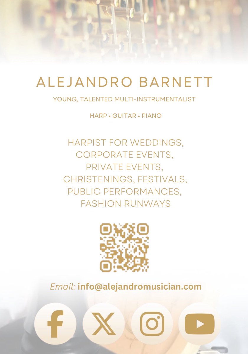 ABMusicianInfo's tweet photo. If you have any last minute weddings coming up soon, then I have some availabilities for the remainder of this year. 

You can email me about any enquiries at:

info@alejandromusician.com

You can watch and listen to some of my repertoire on my website

https://t.co/ufDgxsVClT https://t.co/6g1Y8gSWLl