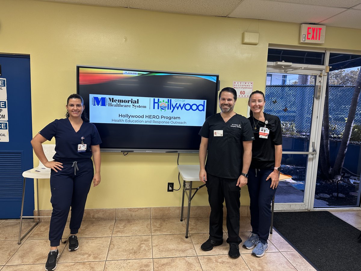 Through our HERO Program with the <a href="/cohgov/">City of Hollywood,FL</a>, we’re bringing free CPR &amp; AED training to the community!

This past week:
✅ Memorial Outpatient Rehab
✅ Ben Gamla Charter School

Next stop: TY Park on May 10, 9AM–12PM during Water Safety Awareness Month!

📨 hollywoodhero@mhs.net
