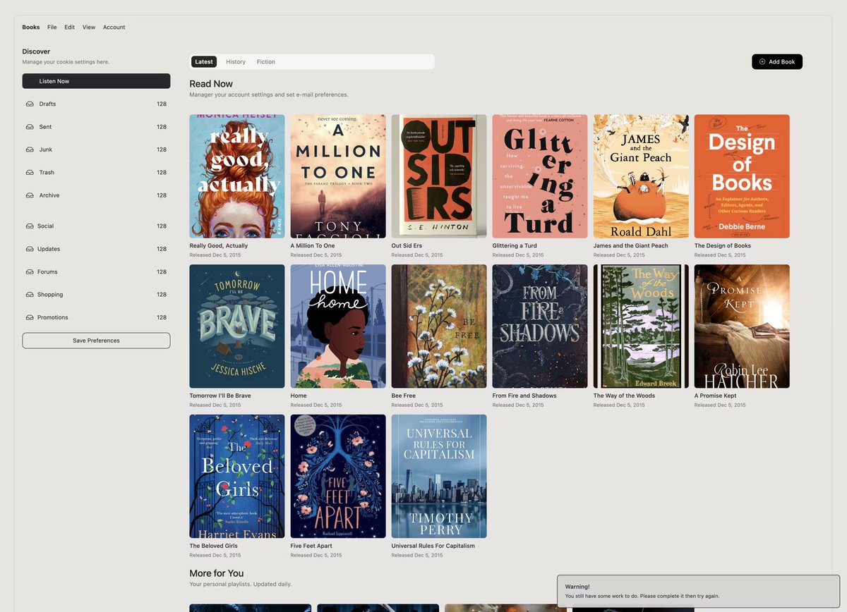 TutorialDoctor's tweet image. Prototype for a book reading app I made.