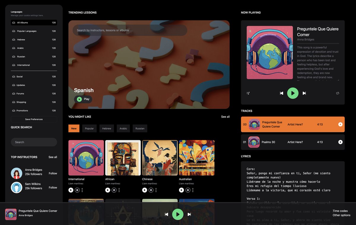 TutorialDoctor's tweet image. Prototype for a language learning app. WIP