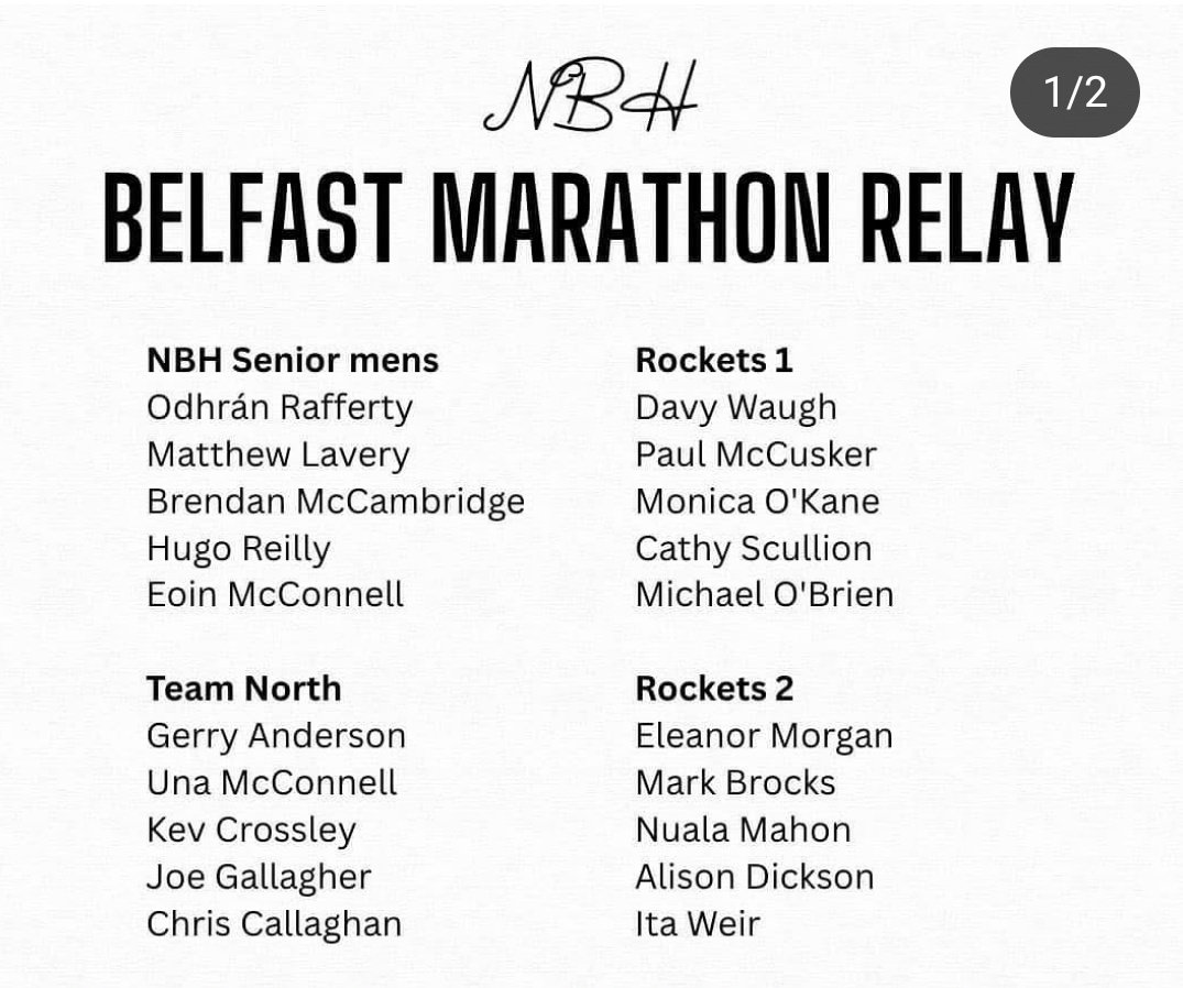 North Belfast Harriers AC (@nbharriers) on Twitter photo Good luck to all the Stags competing in this Sunday's <a href="/marathonbcm/">BelfastCityMarathon</a> !
Have tagged a few influencers to seek shout outs ! <a href="/BBCSPORTNI/">BBC SPORT NI</a>
<a href="/BBCMarkSimpson/">Mark Simpson</a>
<a href="/spikedshoe/">John T Glover</a>
<a href="/thebackstraight/">thebackstraight</a>
bbc.co.uk/news/articles/… Good luck to all the Stags competing in this Sunday's <a href="/marathonbcm/">BelfastCityMarathon</a> !
Have tagged a few influencers to seek shout outs ! <a href="/BBCSPORTNI/">BBC SPORT NI</a>
<a href="/BBCMarkSimpson/">Mark Simpson</a>
<a href="/spikedshoe/">John T Glover</a>
<a href="/thebackstraight/">thebackstraight</a>
bbc.co.uk/news/articles/…