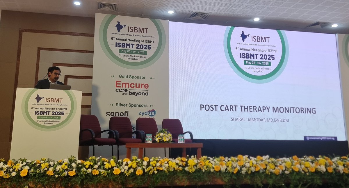Post CART cell therapy monitoring.

By Dr Sharat Damodar 

#ISBMT2025