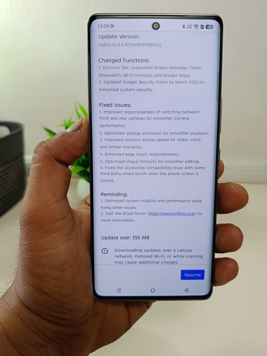 Atulbazaar's tweet image. Infinix Note 50s 5G+ Recieved latest Update @InfinixIndia #infinixnote50s