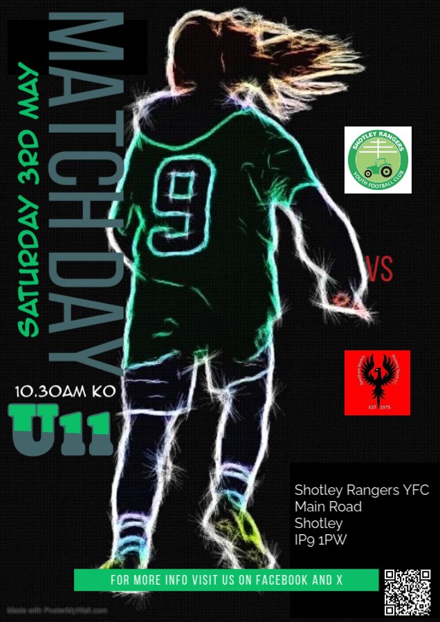 Last league game for the U11s. Good luck team ⚽️⚽️🚜🚜💚💚
Thanks to our sponsors:
<a href="/KocurekExcavato/">Kocurek Excavators</a> 
Insight Technology Suffolk Ltd
<a href="/ShotleyMarina/">Shotley Marina Ltd</a> 
Harry King &amp; Sons Ltd
<a href="/pcwakeup/">PC Wakeup</a> 
<a href="/IpswichHigh/">Ipswich High School</a> 
<a href="/BrehenyCivils/">Breheny</a> 
SEH Surfacing