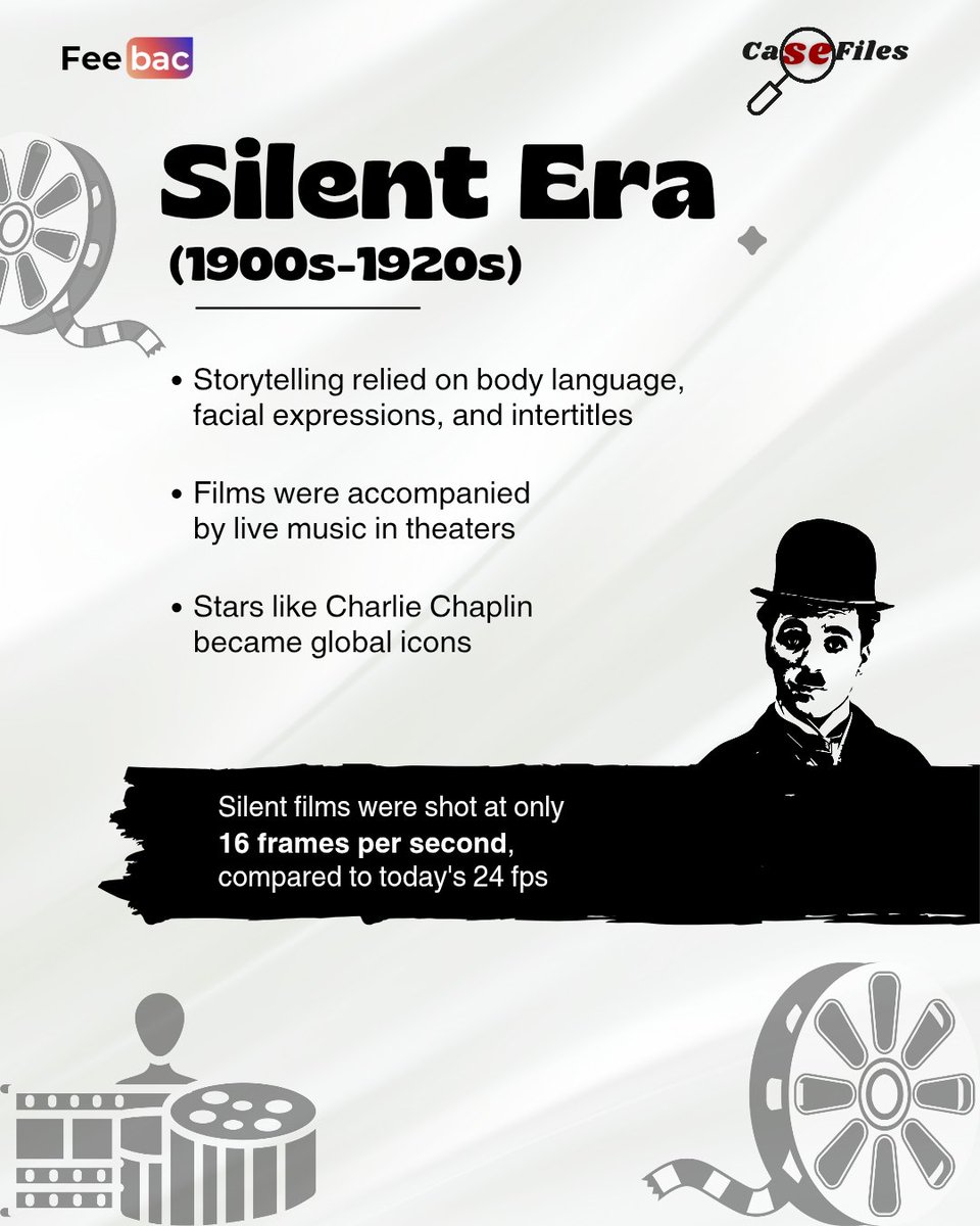 feebac_media's tweet image. 🎬✨ CaseFile Drop | The Evolution of Filmmaking 📽️🌐
From silent frames to CGI spectacles.
Filmmaking has journeyed through reels, revolutions, and now—real-time rendering. 🎞️🤖

🔹 From black &amp;amp; white to 4D
🔹 Golden Era to Blockbusters
#FeebacCaseFile #FilmmakingEvolution
(1/4)
