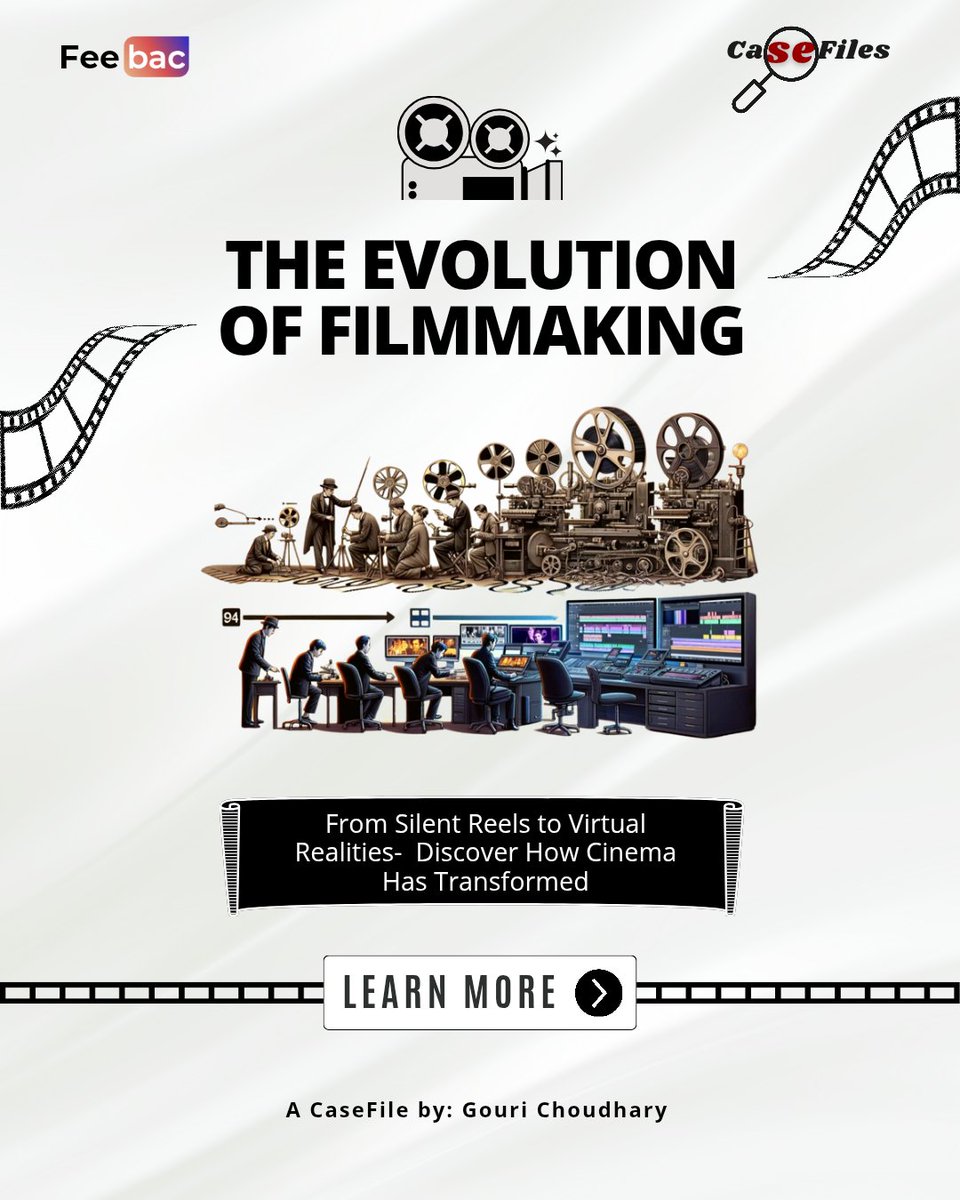 feebac_media's tweet image. 🎬✨ CaseFile Drop | The Evolution of Filmmaking 📽️🌐
From silent frames to CGI spectacles.
Filmmaking has journeyed through reels, revolutions, and now—real-time rendering. 🎞️🤖

🔹 From black &amp;amp; white to 4D
🔹 Golden Era to Blockbusters
#FeebacCaseFile #FilmmakingEvolution
(1/4)
