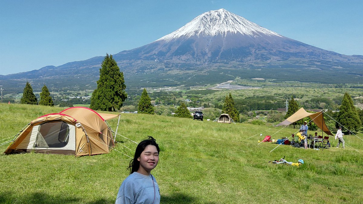 matchryu's tweet image. 正月以来のキャンプ⛺️やっとココに来れた 天気も景色も最高だ☀️🗻 
#YMCA  #ゆるキャン△