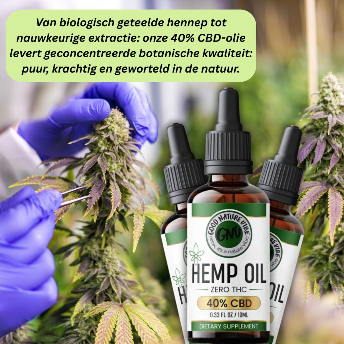 GoodNatureVibe's tweet image. Vind je rust, op een natuurlijke manier.
100% puur, lab-getest. 40% CBD. Geen THC.
Voel je gefocust, geaard en in controle.

Bestel hier: goodnaturevibe.com

#CBDWellness #HempOil #ZeroTHC #GoodNatureVibe #PlantPower #NaturalCalm