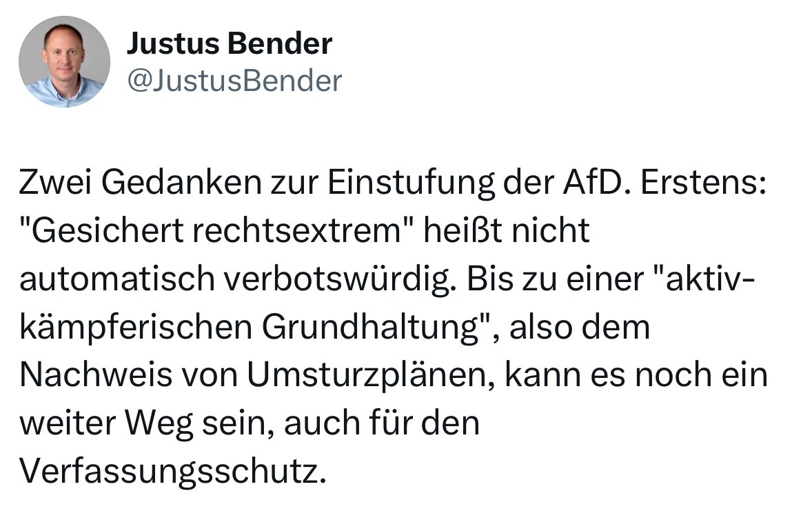 Sebastian Eberle (@eberlesebastian) on Twitter photo Ich teile hier noch einmal die Einordnung von <a href="/JustusBender/">Justus Bender</a>, einem ausgewiesenen Experten auf dem Gebiet. Das erscheint mir nach der Diskussion der vergangenen 24 Stunden bitter nötig. Ich teile hier noch einmal die Einordnung von <a href="/JustusBender/">Justus Bender</a>, einem ausgewiesenen Experten auf dem Gebiet. Das erscheint mir nach der Diskussion der vergangenen 24 Stunden bitter nötig.