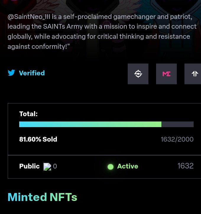 DE BIG SPIN (@debigspin) on Twitter photo <a href="/saiiintneo/">Saint Neo III</a> is the great founder of #SAINTNFT which has been going viral in the space ๐ซก
Our founder SaintNeo had a great vision building #SAINT from the foundation to where we are currently๐ Our mission is saving the WEB3 world by inspiring and connecting globally ๐ <a href="/saiiintneo/">Saint Neo III</a> is the great founder of #SAINTNFT which has been going viral in the space ๐ซก
Our founder SaintNeo had a great vision building #SAINT from the foundation to where we are currently๐ Our mission is saving the WEB3 world by inspiring and connecting globally ๐