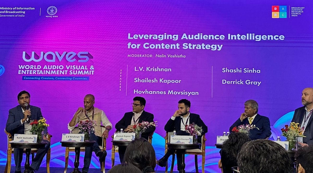 Shailesh Kapoor (@shaileshkapoor) on Twitter photo It was a pleasure speaking at <a href="/WAVESummitIndia/">WAVES India</a> on a panel discussion on ‘Leveraging Audience Intelligence for Content Strategy’, with esteemed co-panelists Shashi Sinha, L V Krishnan, Dr Derrick Gray, Hovhannes Movsisyan & Nalin Vashistha It was a pleasure speaking at <a href="/WAVESummitIndia/">WAVES India</a> on a panel discussion on ‘Leveraging Audience Intelligence for Content Strategy’, with esteemed co-panelists Shashi Sinha, L V Krishnan, Dr Derrick Gray, Hovhannes Movsisyan & Nalin Vashistha