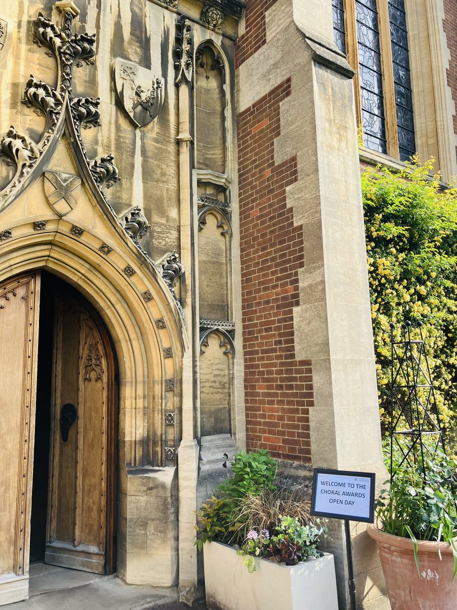 We're ready to welcome all the Open Day attendees today! (And we've laid on the perfect weather!) #singatcam <a href="/CamUniCMP/">Cambridge University Centre for Music Performance</a> <a href="/Cambridge_Uni/">Cambridge University</a>