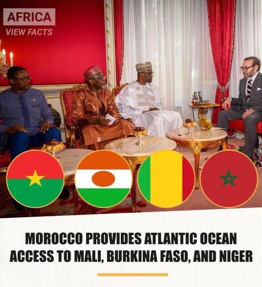 The Morocco 🇲🇦 government have provided Atlantic Ocean access to Mali, Burkina Faso and Niger.
