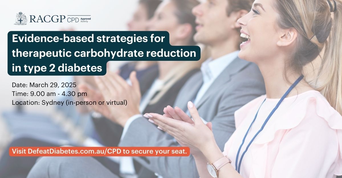Type 2 diabetes isn’t just manageable; it’s reversible. Discover how low-carb diets can change lives with our CPD program designed for GPs. Join the movement: partners.defeatdiabetes.com.au/cpd/?utm_sourc… 🙌🏻 #PreventDiabetes #HealthCare