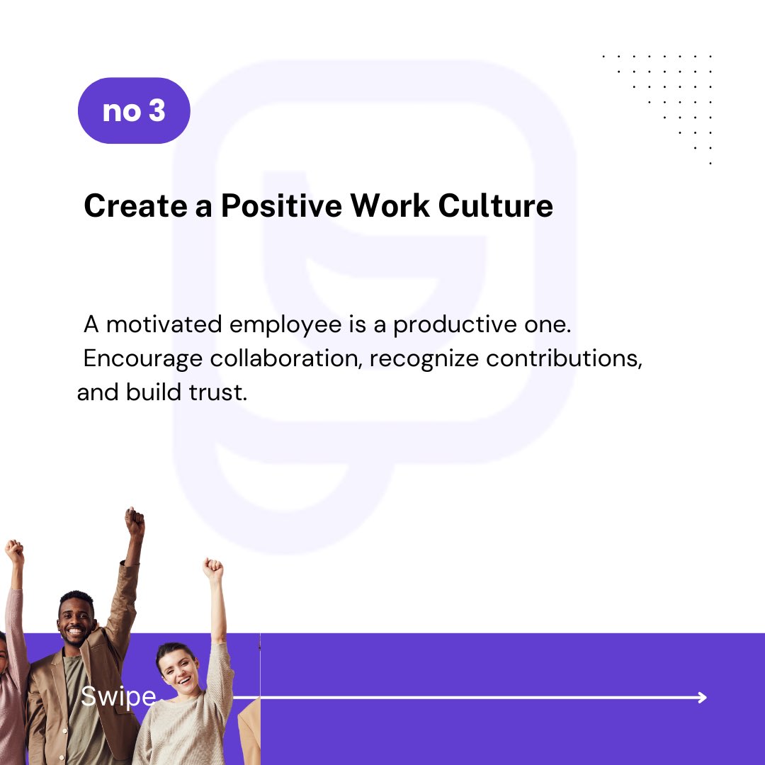 pearmonie's tweet image. Swipe through 👉 to discover our top 5 productivity hacks for your team! Which tip will you try first? Let us know in the comments.

  #CarouselPost #ProductivityHacks #GrowthMindset #Pearmonie