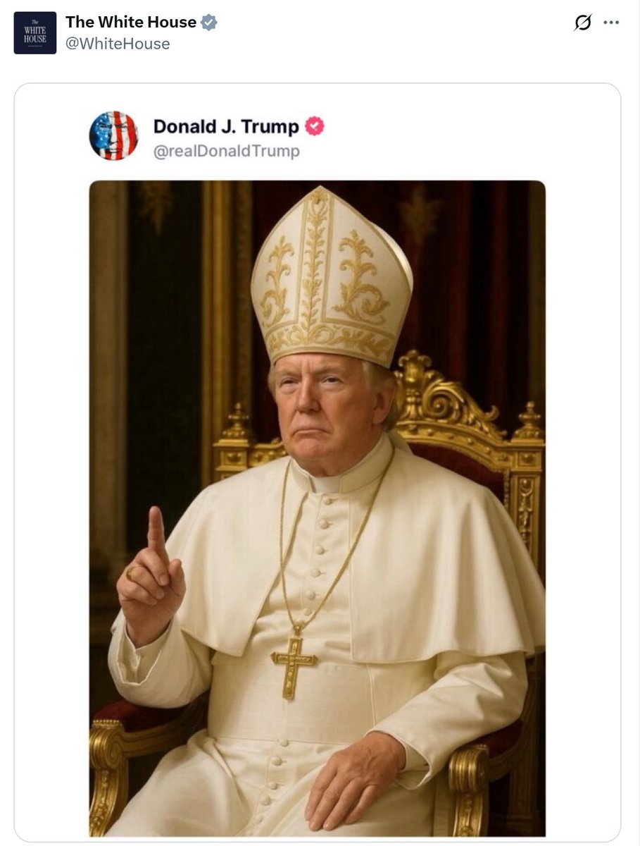 👀
So this is a real tweet from the real Whitehouse, and a real post from the real Donald Trump.

Astonishing.