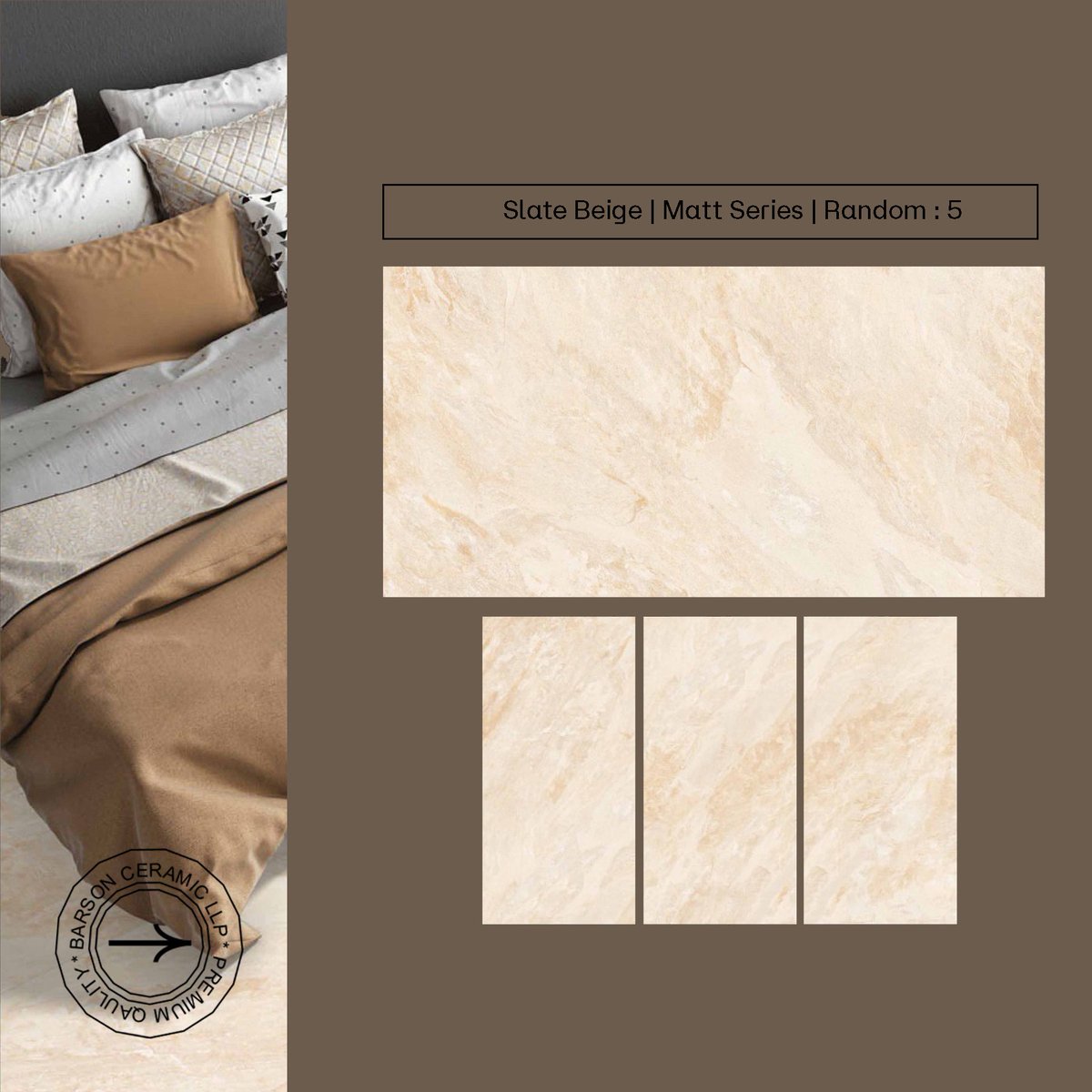 Barsonceramic's tweet image. The Slate Beige Matt tile in size 60x120cm 

[ barsonceramic.com]

#luxurytile #matt #60x120cm #modernhome #gvt #pgvt #trendingtile #barsonceramic #barsontile #vitrifiedtile #porcelaintile #importer #internationalbusiness #purchaser #kosovo #albania #miamitiles #california