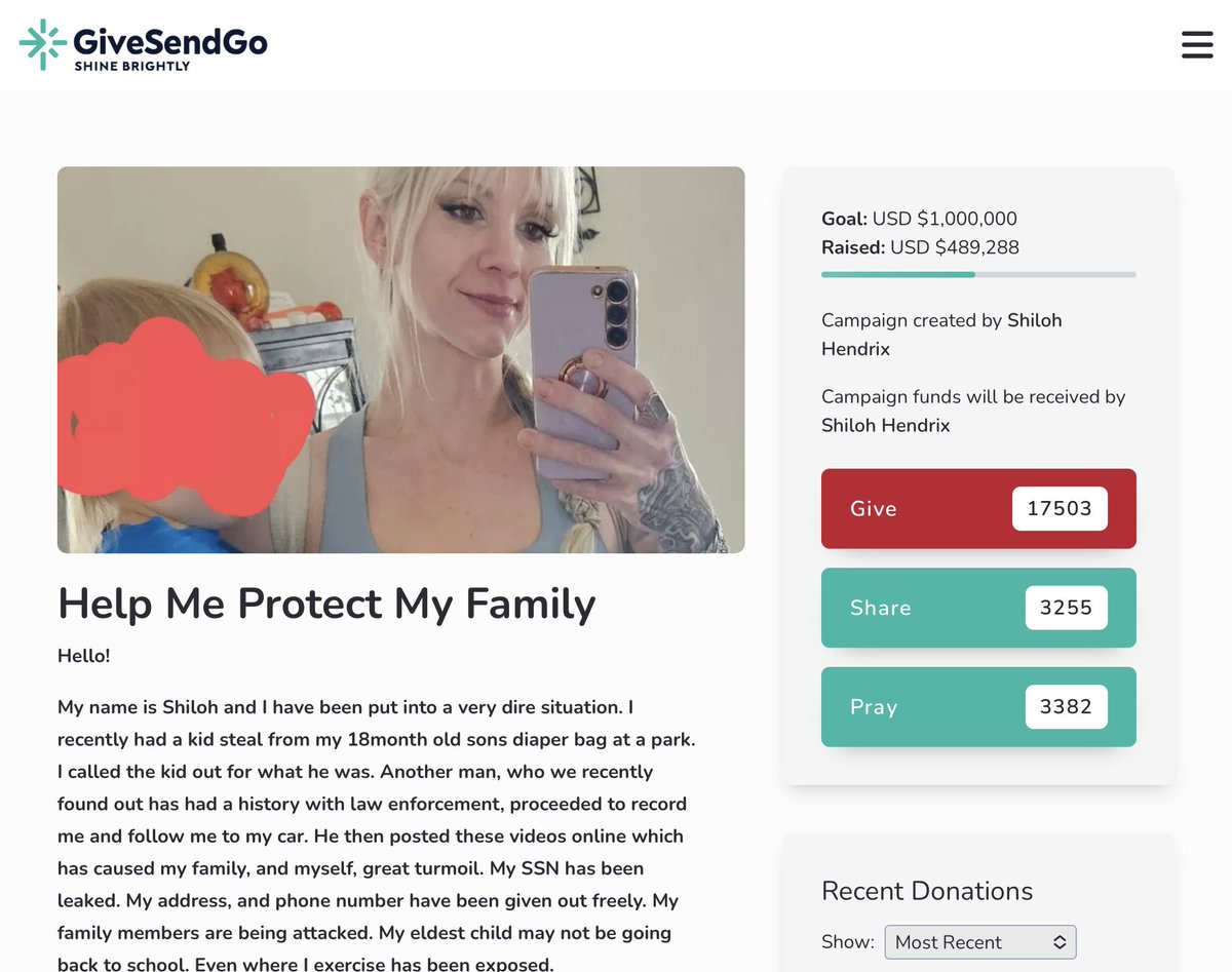 Don’t ever tell Black people that America isn’t racist when over 17,000 people donate nearly half a million dollars in 24 hours to reward a white woman for calling a five-year-old autistic Black child a n*88er.

#MakeAmericaHateAgain