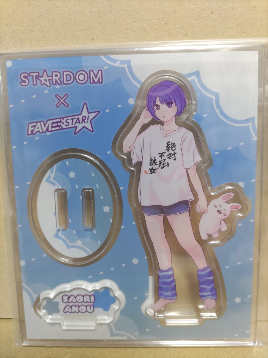 5wZLB1JI69RPkuL's tweet photo. さきほどこちらが届きました🙌
FAVESTARコラボグッズ
絶対不屈彼女Tシャツ
パジャマ姿アクリルスタンドです!!
#安納サオリ 選手
#STARDOM
#FAVESTAR https://t.co/kDAComozJp