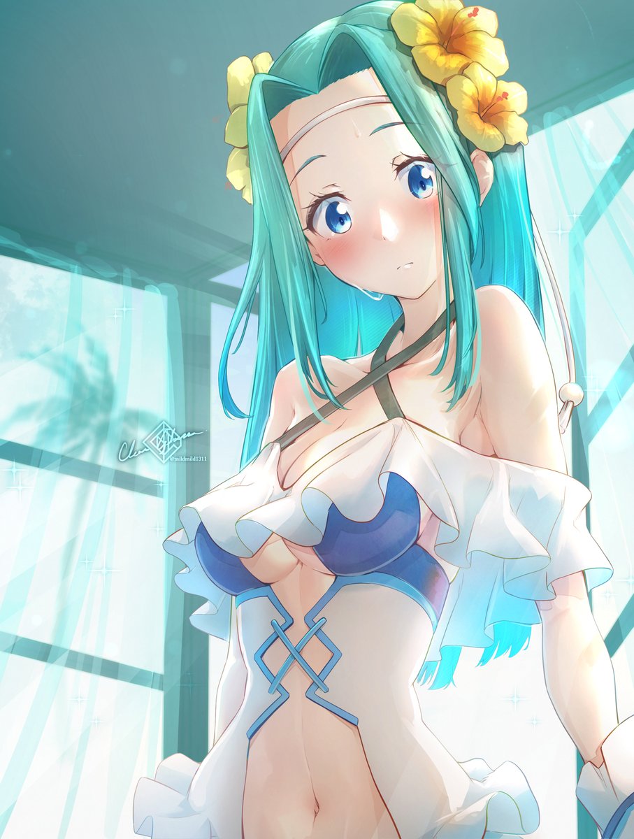 「この水着は風紀が乱れてしまうのではないかと…💦」

ファイアーエムブレムヒーローズより水着フィオーラ

#FireEmblem