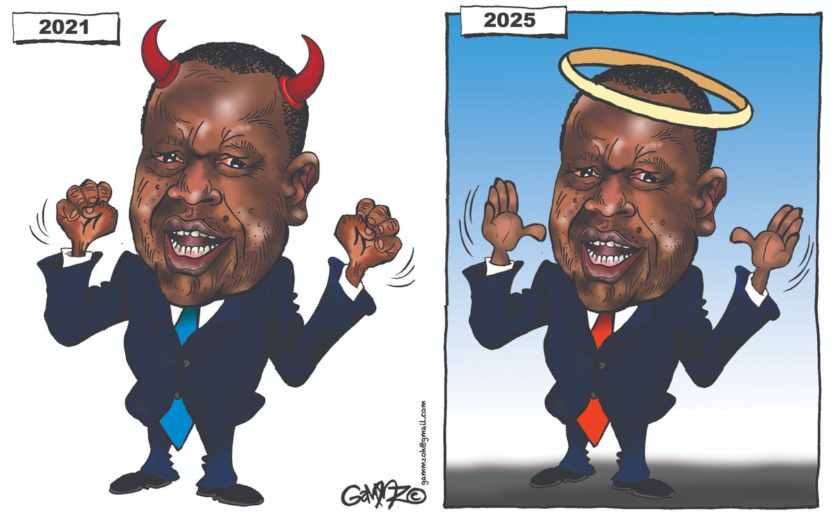 kiddoGAMMZ's tweet image. #MatiangiThe6Th THEN and NOW... Cartoon for @StandardKenya @KTNNewsKE @ktnhome_