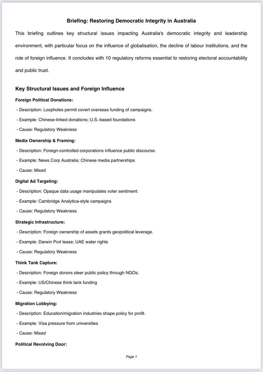 tacticalquant's tweet image. Interesting, it doesn’t take much prompting for ChatGPT to identify what is wrong with Australian democratic integrity and key issues that need resolution. Hard to argue with any of this… #auspol #Auspol2025 #auspolitics