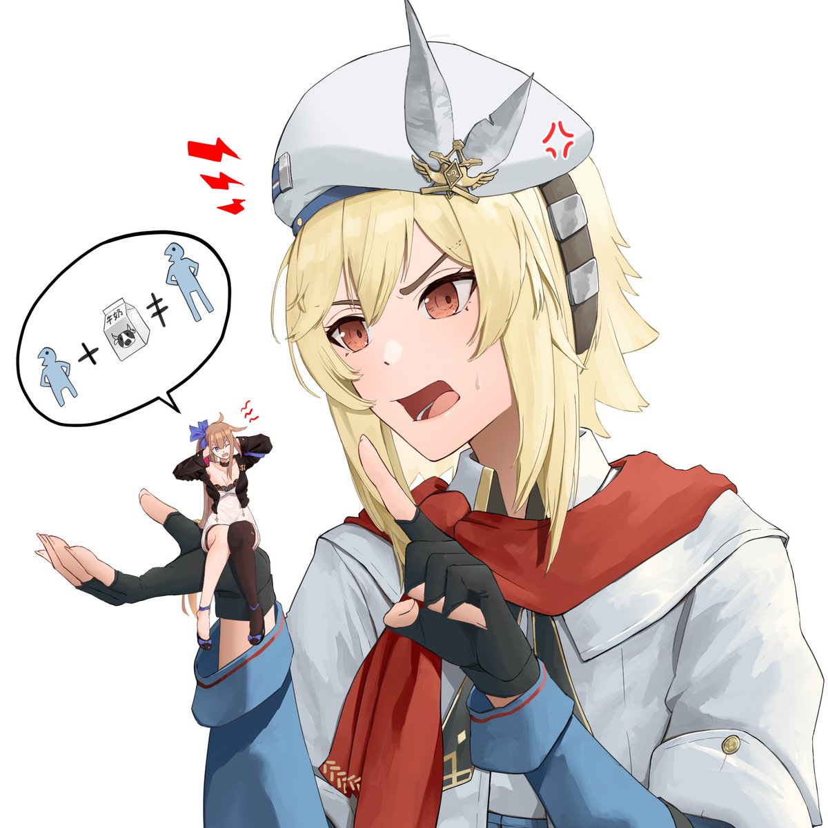 Nagant and FAL

Private artist  
#GirlsFrontline2 #少女前線２ #巨大娘 #giantess #소녀전선2 #ドールズフロントライン２