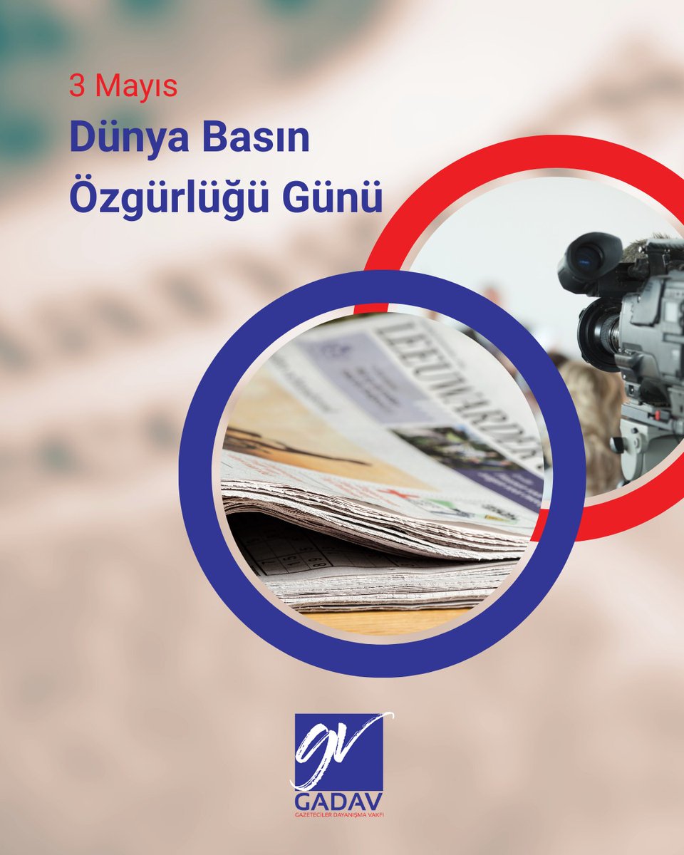 Basın özgürlüğü demokrasinin güvencesidir. GADAV olarak, baskısız ve bağımsız medya için mücadelemizi sürdürüyoruz.