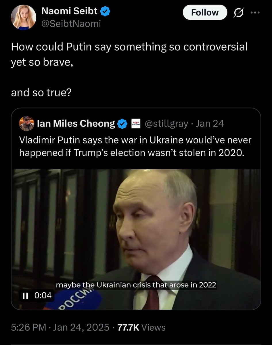 🟥 Transparent hypocrisy – Naomi Seibt’s outrage over AfD’s extremist label is laughable given her pro-Russian propaganda and extremist rhetoric.

Naomi Seibt’s performative outrage over the classification of the AfD as extremist is not just baseless—it’s breathtakingly