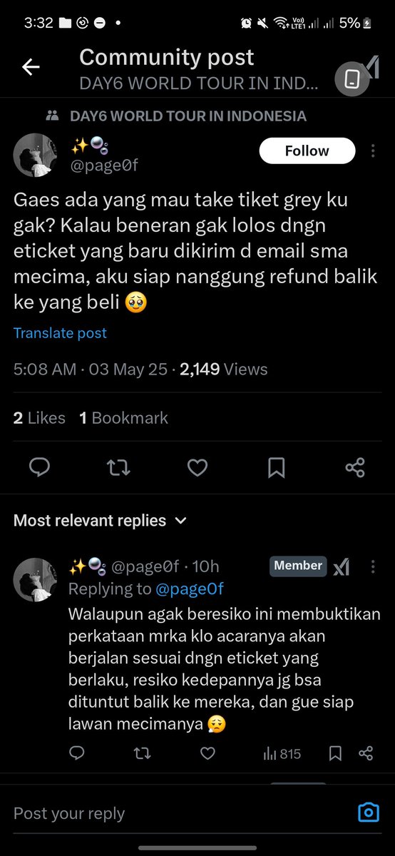hundred_b_hyun's tweet photo. mental maling
1. ngajuin refund ke tikom
2. direfund tikom
3. dikirim etiket sm kuning
4. etiketnya dijual
5. dapet duit seharga tiket dari 'client'nya

malingg malingggg wkwkwkwk https://t.co/9IgHdjfw8g